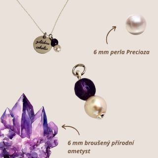 NOVINKA s mým nejmilovanějším ametystem: Jemný, a přesto silný. Přívěsek Věčná důvěra je talismanem pro ty, kteří věří v...